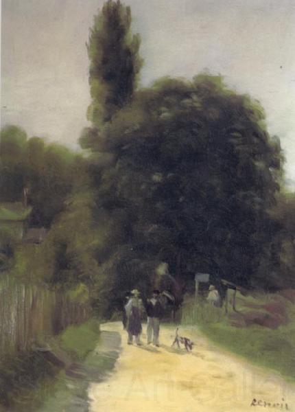 Pierre Renoir Landscape with Two Figures Norge oil painting art
